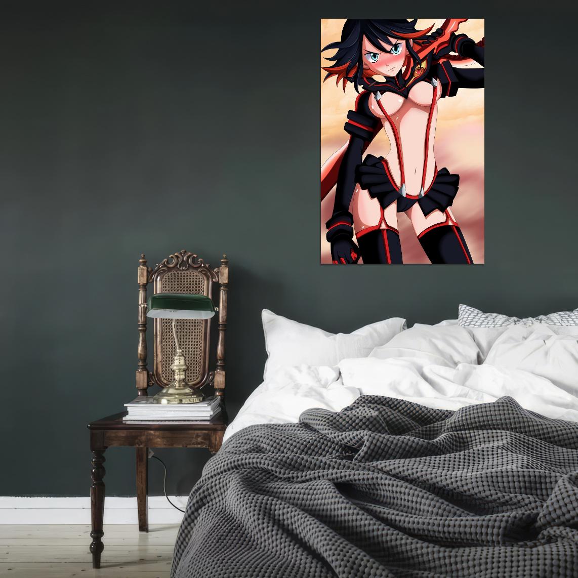 Kill La Kill Ryuko Matoi Kiryuuin Satsuki Action Comedy Anime Poster Manga Art Sexy - xonomax