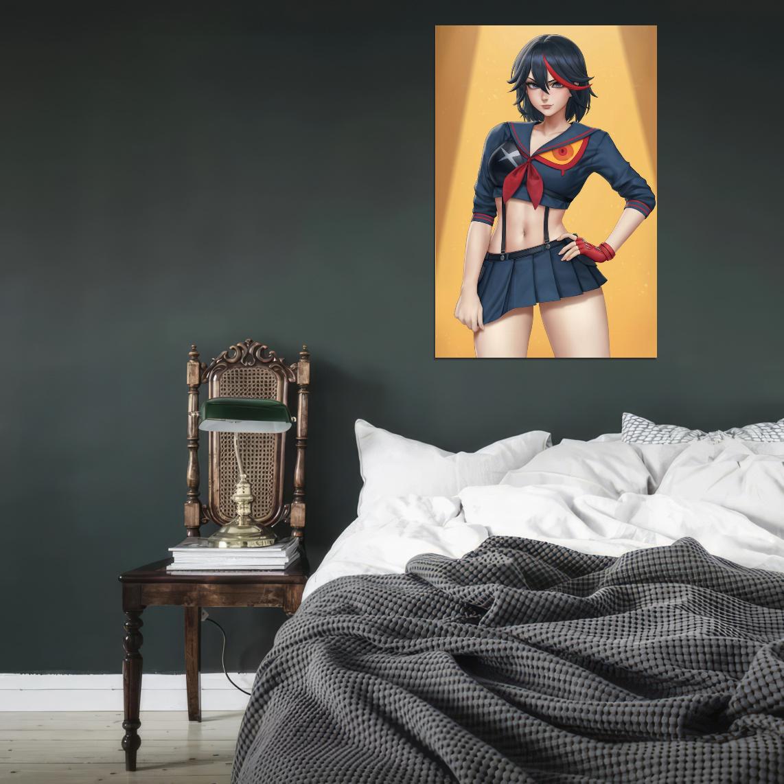 Kill La Kill Ryuko Matoi Kiryuuin Satsuki Action Comedy Anime Poster Manga Art - xonomax