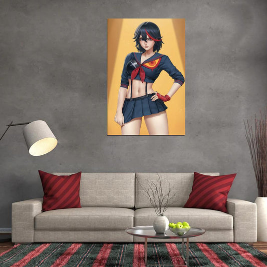 Kill La Kill Ryuko Matoi Kiryuuin Satsuki Action Comedy Anime Poster Manga Art - xonomax