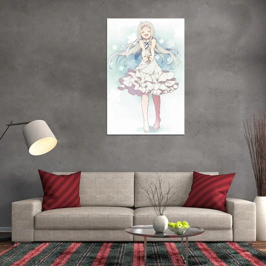 Anohana The Flower We Saw That Day Tv Series Anime Poster Japanese Drama Supernatural Cutecore Manga Art - xonomax