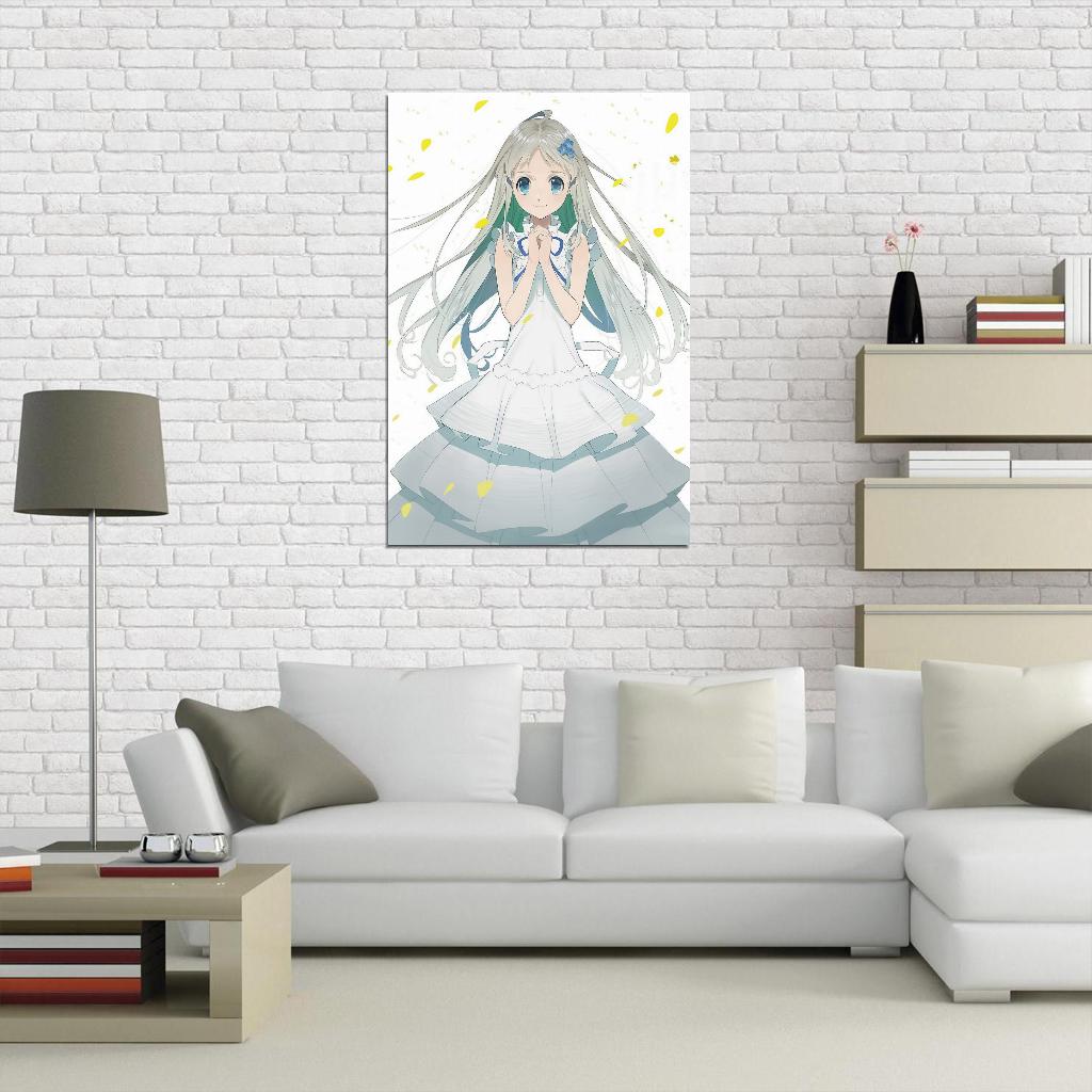Anohana The Flower We Saw That Day Tv Series Anime Poster Japanese Drama Supernatural Cutecore Manga Art
