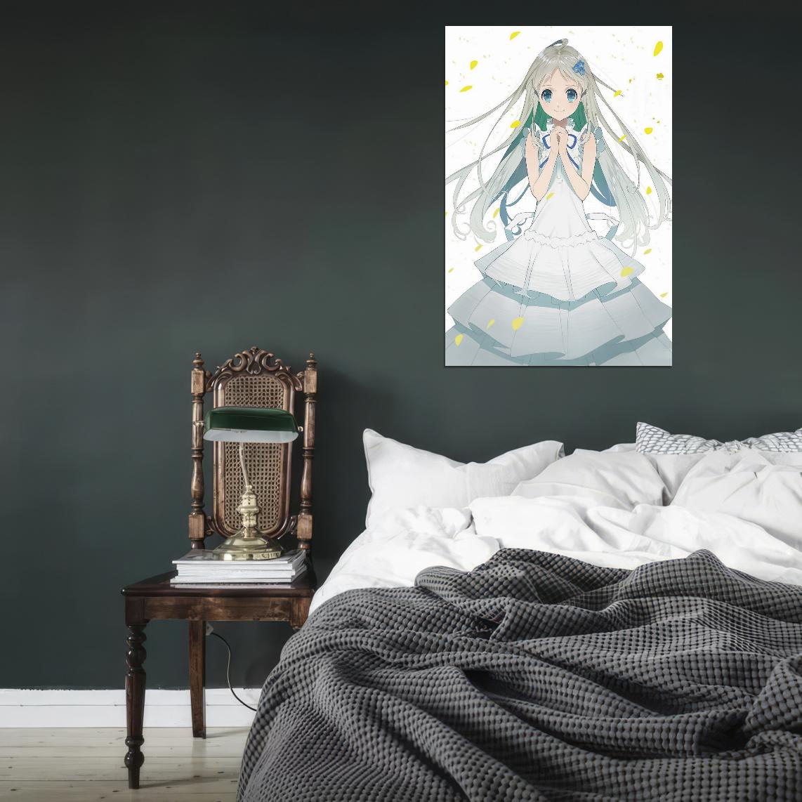 Anohana The Flower We Saw That Day Tv Series Anime Poster Japanese Drama Supernatural Cutecore Manga Art