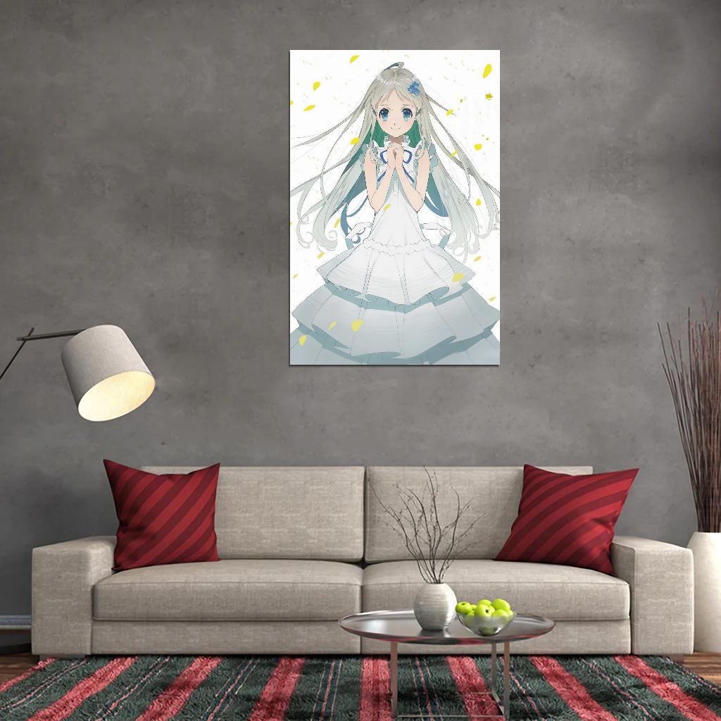 Anohana The Flower We Saw That Day Tv Series Anime Poster Japanese Drama Supernatural Cutecore Manga Art