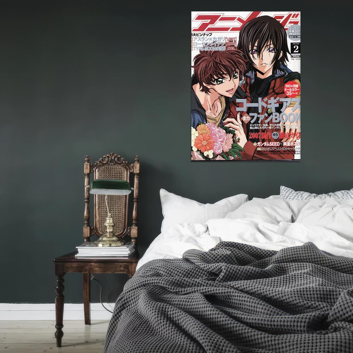 Code Geass Lelouch Of The Rebellion Tv Series Anime Poster Japanese Mecha Action Drama Manga Style Manga Art - xonomax