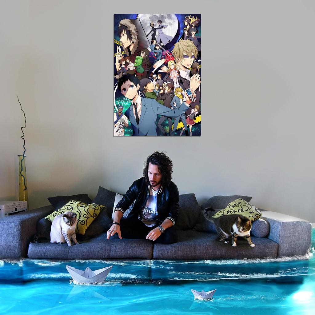 Durarara!! Tv Series Anime Poster Japanese Action Mystery Supernatural Manga Art - xonomax