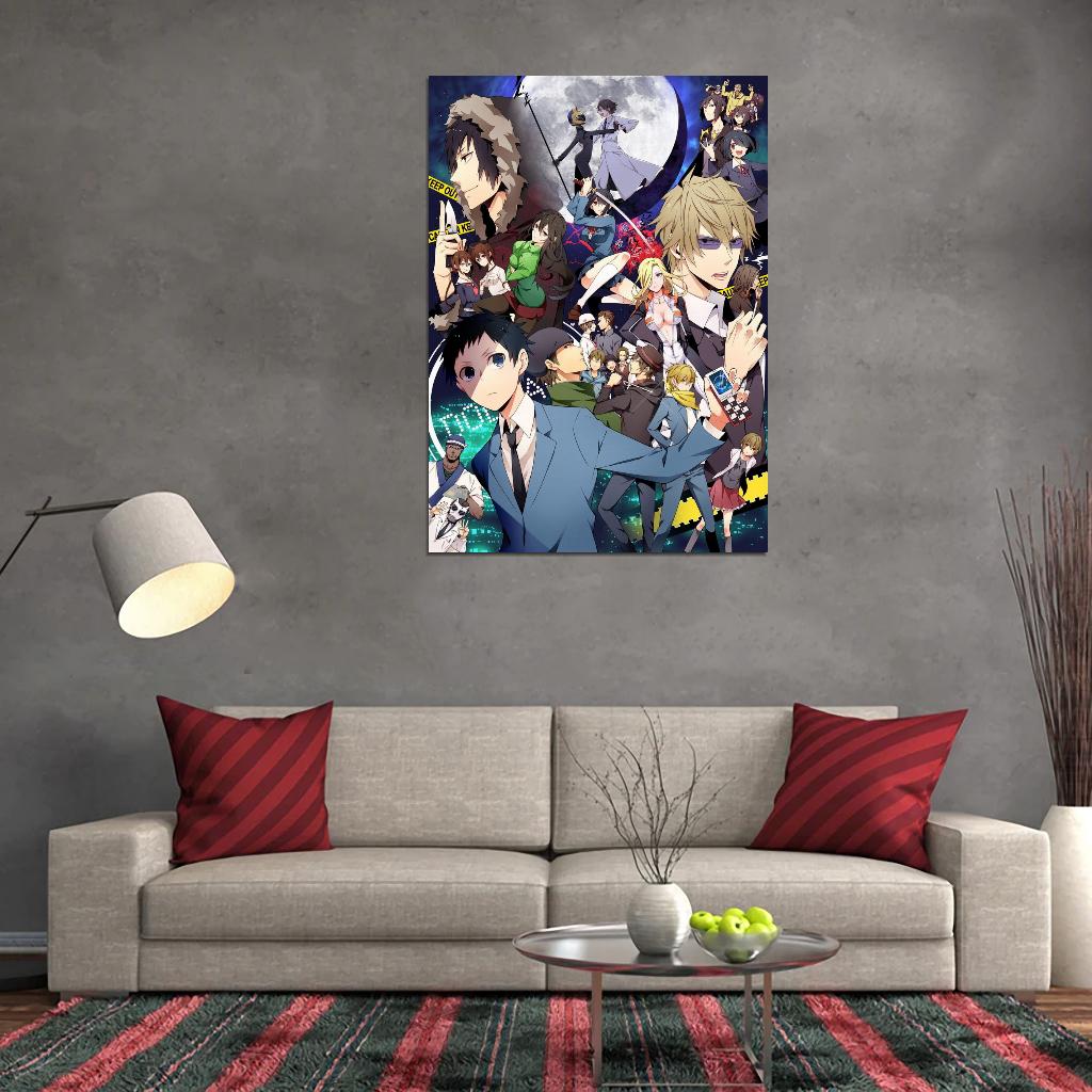 Durarara!! Tv Series Anime Poster Japanese Action Mystery Supernatural Manga Art - xonomax