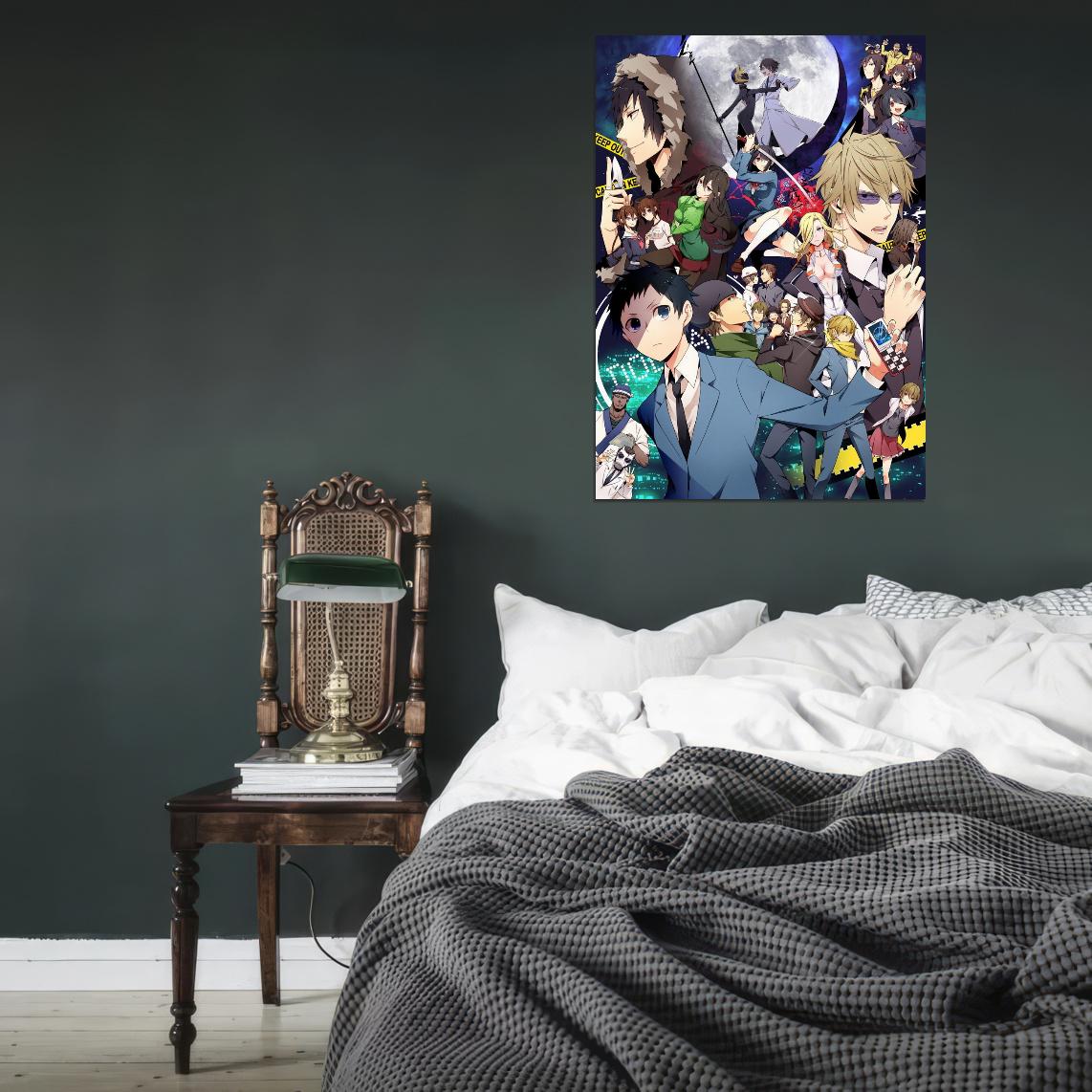 Durarara!! Tv Series Anime Poster Japanese Action Mystery Supernatural Manga Art - xonomax