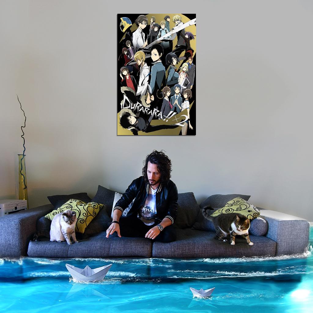 Durarara!! Tv Series Anime Poster Japanese Action Mystery Supernatural Manga Art - xonomax