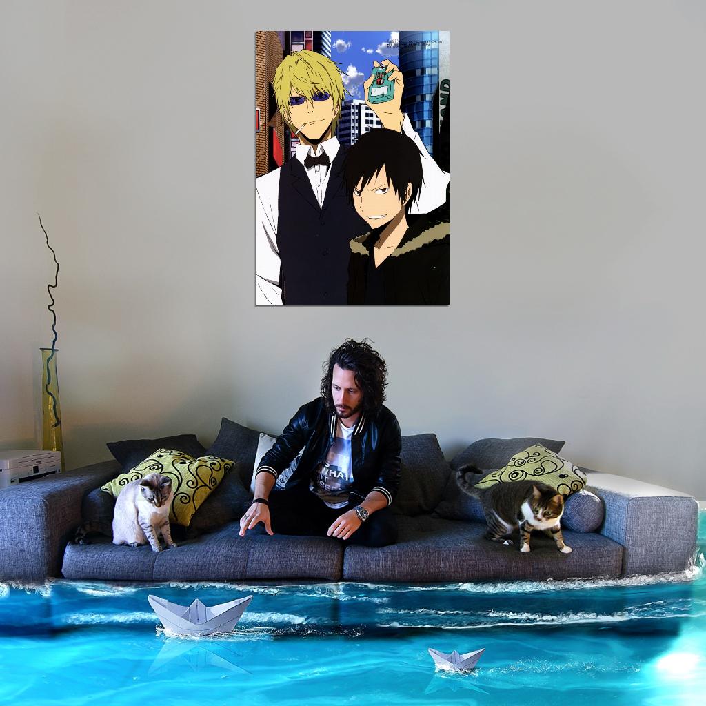 Durarara!! Tv Series Anime Poster Japanese Action Mystery Supernatural Manga Art - xonomax
