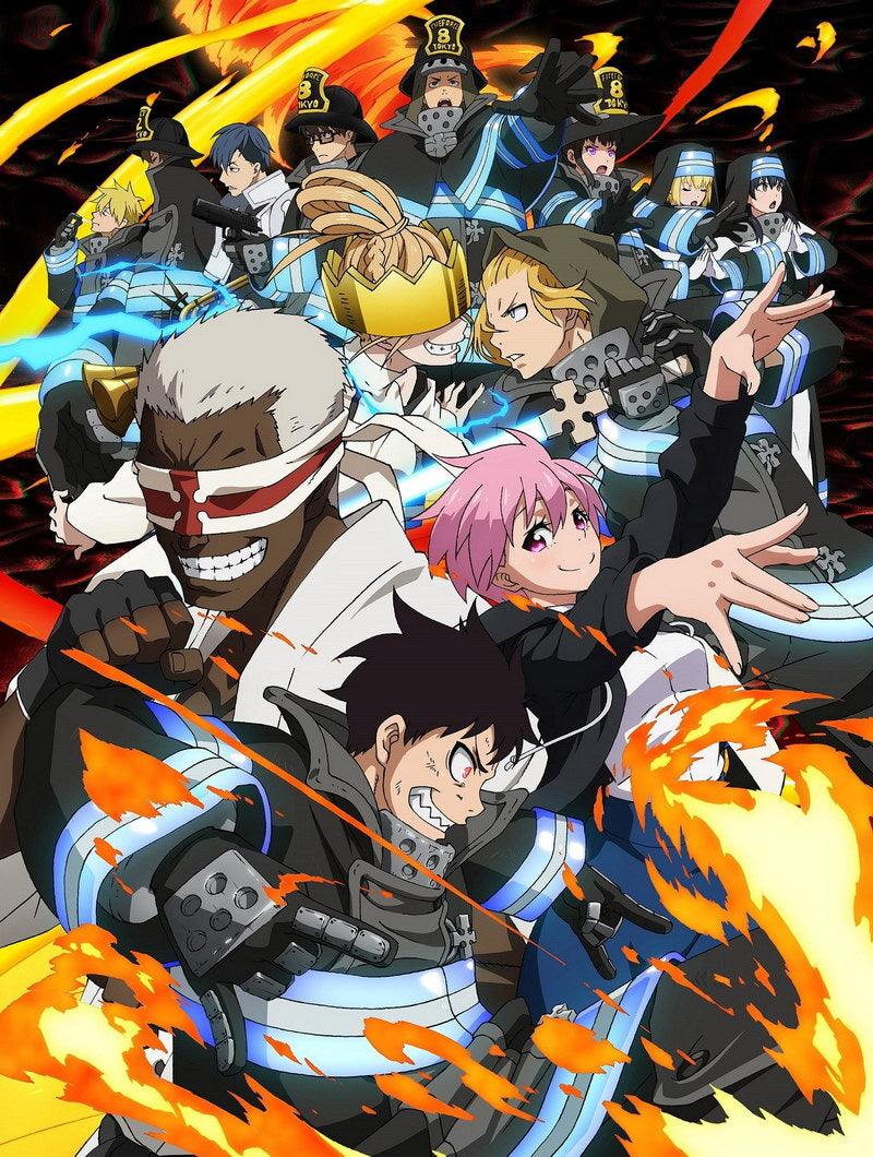 Fire Force Tv Series Anime Poster Japanese Action Supernatural Firefighters Manga Art - xonomax