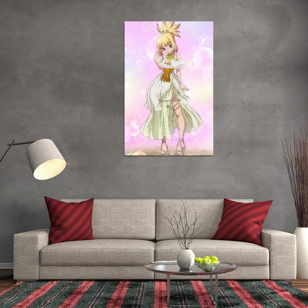 Dr. Stone Anime Poster Japanese Sci-fi Adventure Kohaku Manga Art - xonomax