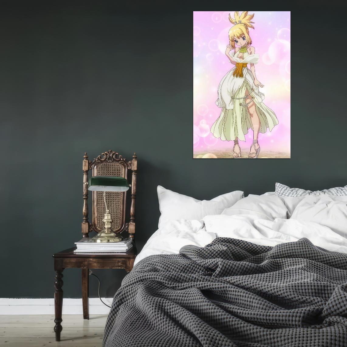 Dr. Stone Anime Poster Japanese Sci-fi Adventure Kohaku Manga Art - xonomax