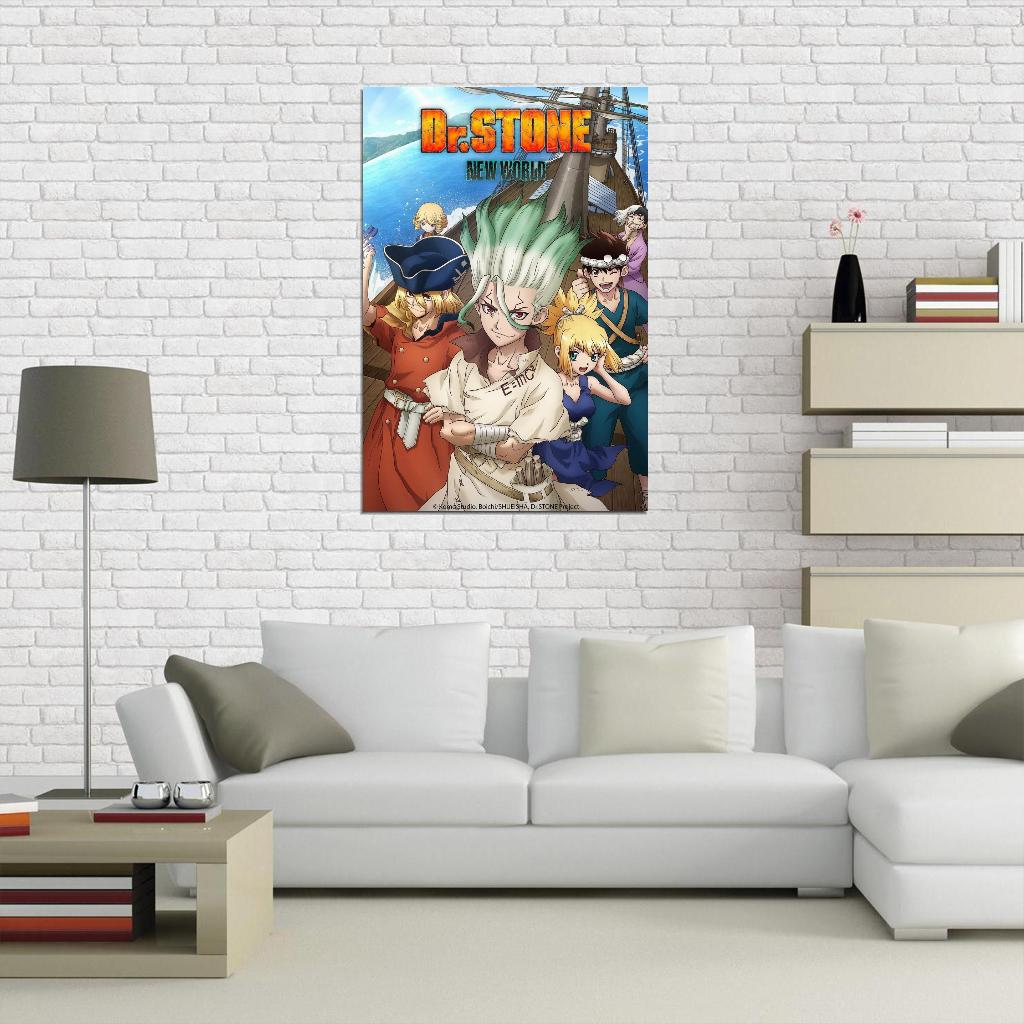Dr. Stone Anime Poster Japanese Sci-fi Adventure Manga Art