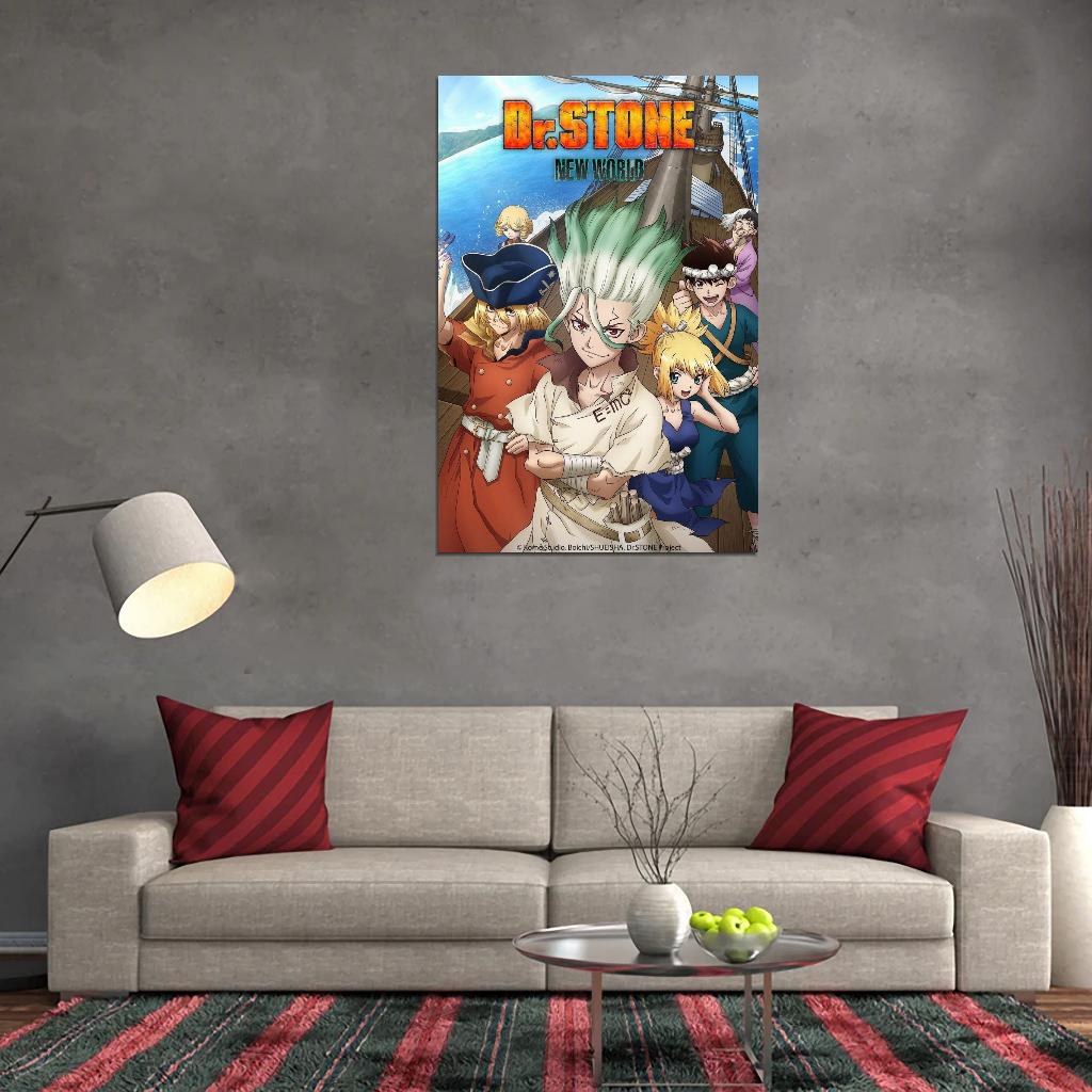 Dr. Stone Anime Poster Japanese Sci-fi Adventure Manga Art