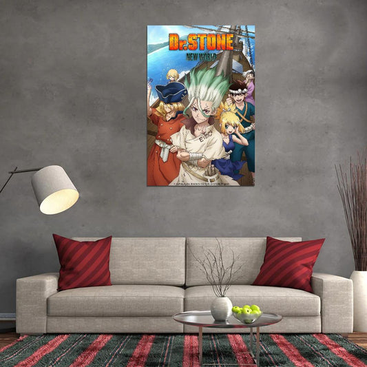 Dr. Stone Anime Poster Japanese Sci-fi Adventure Manga Art - xonomax