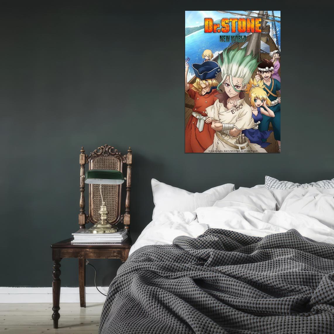 Dr. Stone Anime Poster Japanese Sci-fi Adventure Manga Art