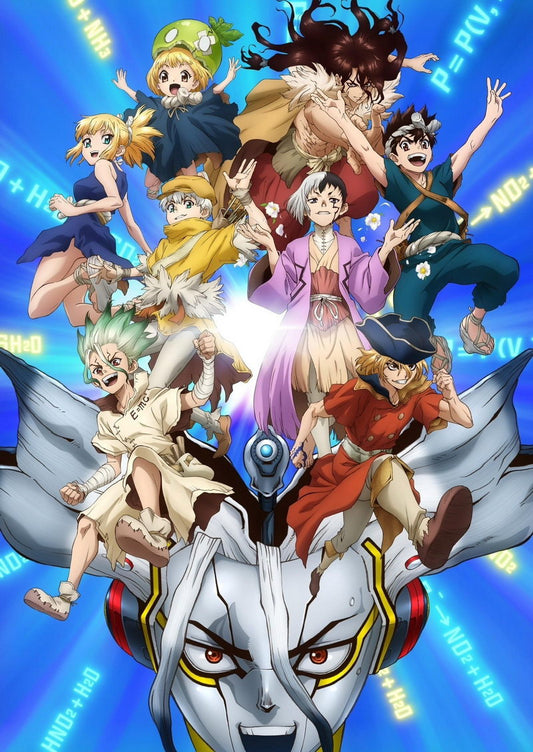 Dr. Stone Anime Poster Japanese Sci-fi Adventure Manga Art - xonomax