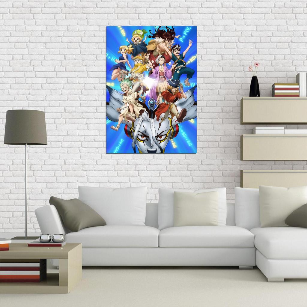 Dr. Stone Anime Poster Japanese Sci-fi Adventure Manga Art - xonomax