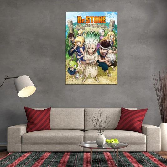 Dr. Stone Anime Poster Japanese Sci-fi Adventure Manga Art - xonomax