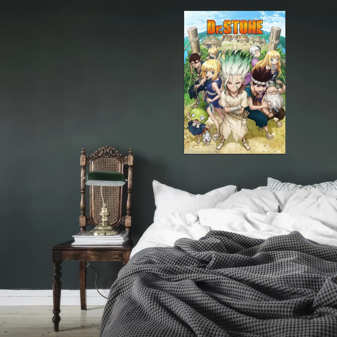 Dr. Stone Anime Poster Japanese Sci-fi Adventure Manga Art
