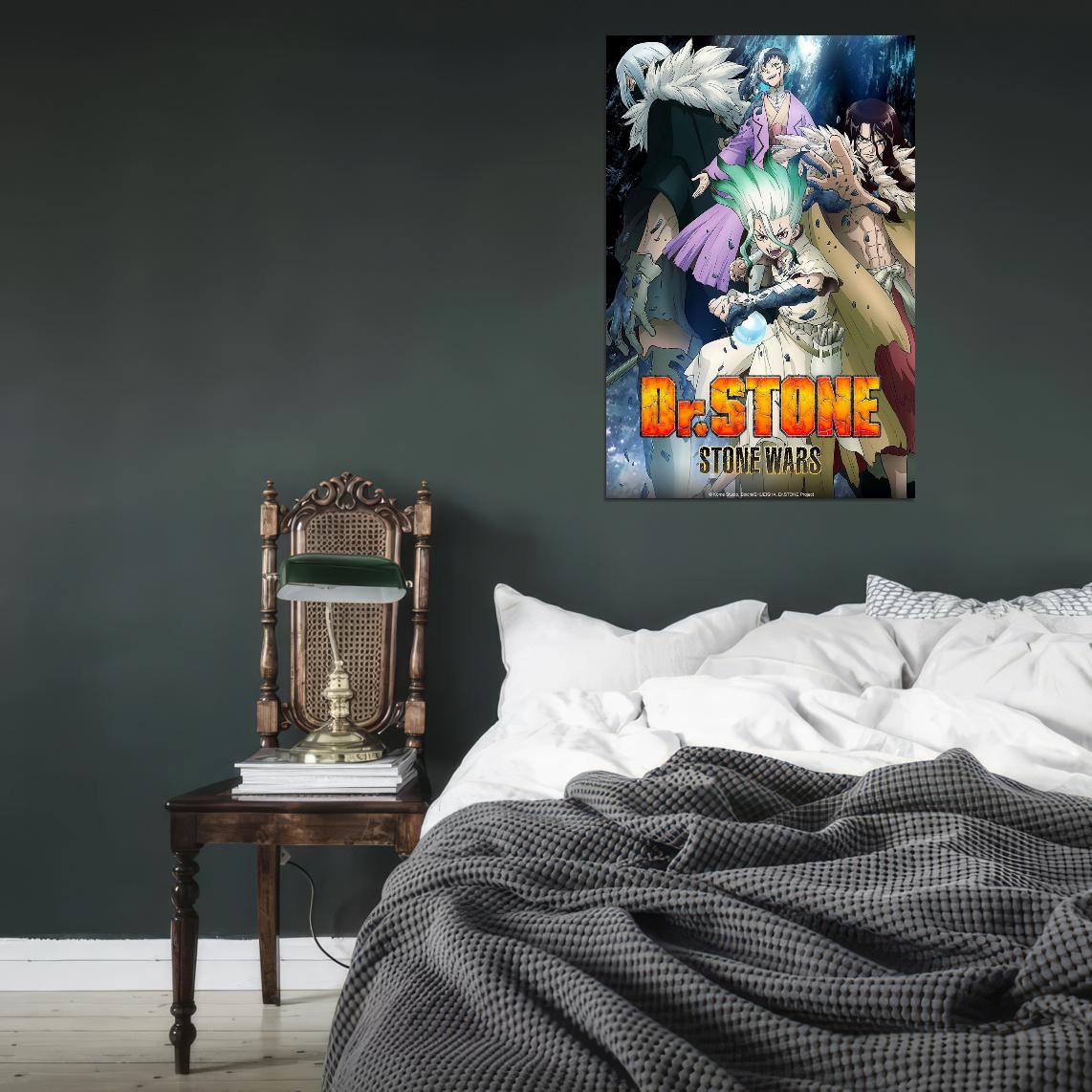 Dr. Stone Anime Poster Japanese Sci-fi Adventure Manga Art - xonomax