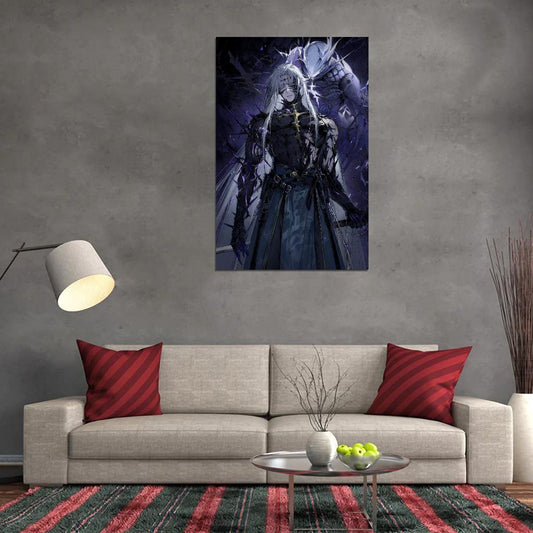 Wuthering Waves Calcharo Video Game Anime Poster Japanese Fantasy Adventure Manga Art - xonomax