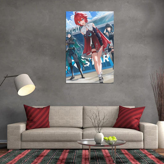 Wuthering Waves Danjin Video Game Anime Poster Japanese Fantasy Adventure Manga Art - xonomax