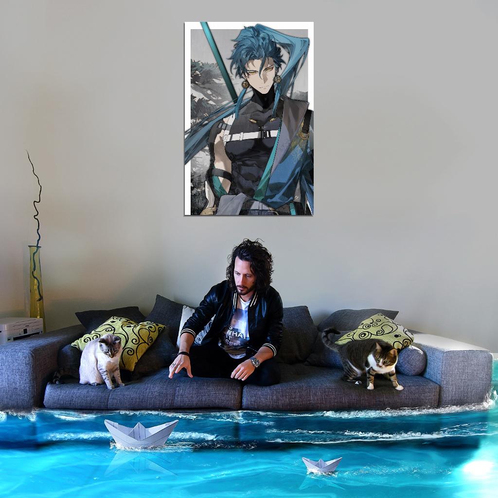 Wuthering Waves Jiyah Video Game Anime Poster Japanese Fantasy Adventure Manga Art - xonomax