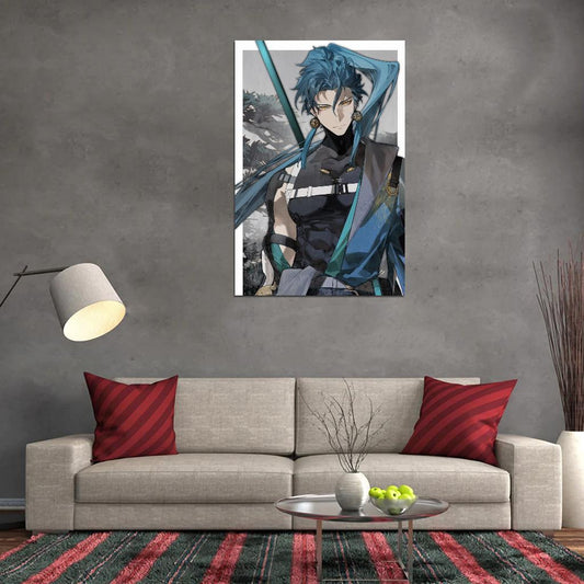 Wuthering Waves Jiyah Video Game Anime Poster Japanese Fantasy Adventure Manga Art - xonomax
