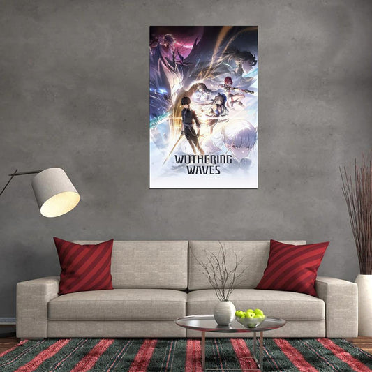 Wuthering Waves Video Game Anime Poster Japanese Fantasy Adventure Manga Art - xonomax