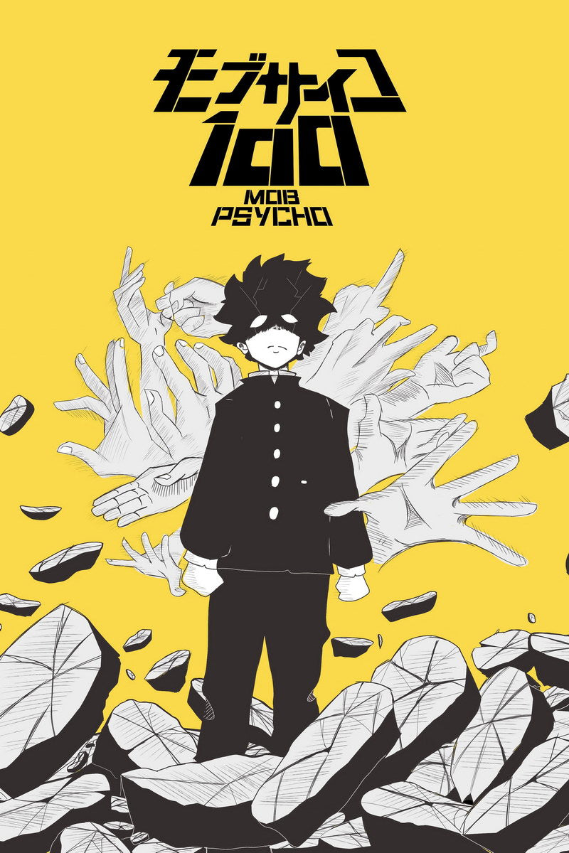 Mob Psycho 100 Tv Series Anime Poster Japanese Supernatural Action Manga Art - xonomax