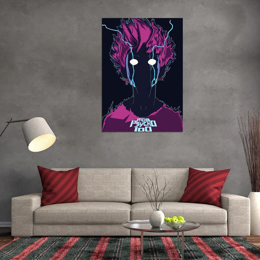 Mob Psycho 100 Tv Series Anime Poster Japanese Supernatural Action Manga Art - xonomax