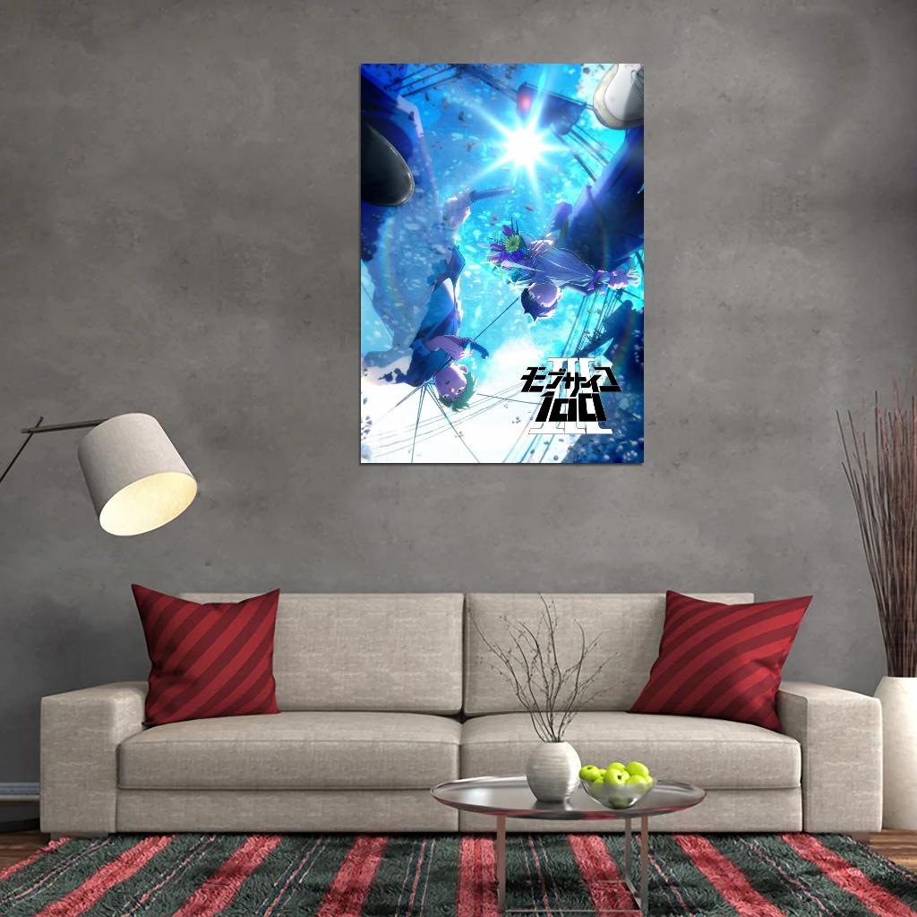 Mob Psycho 100 Tv Series Anime Poster Japanese Supernatural Action Manga Art
