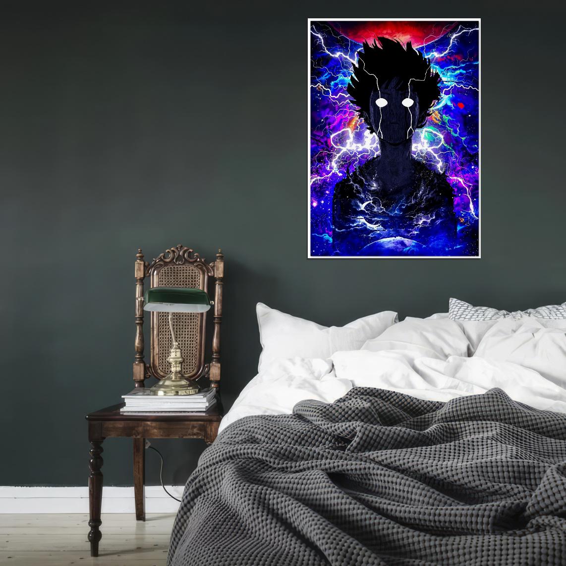 Mob Psycho 100 Tv Series Anime Poster Japanese Supernatural Action Manga Art - xonomax