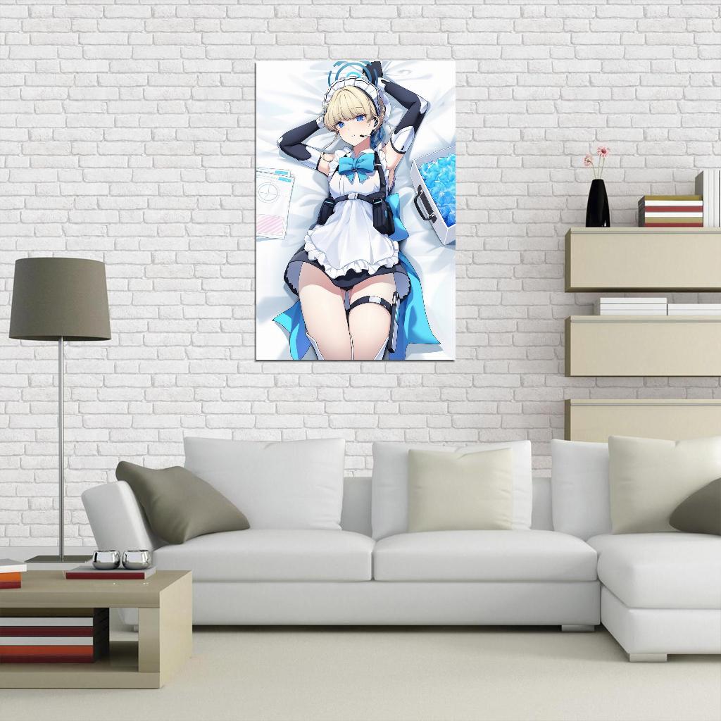 Asuma Toki Blue Archive Game Poster Japanese School Girl Cute Blonde Sexy Anime Poster Manga Art