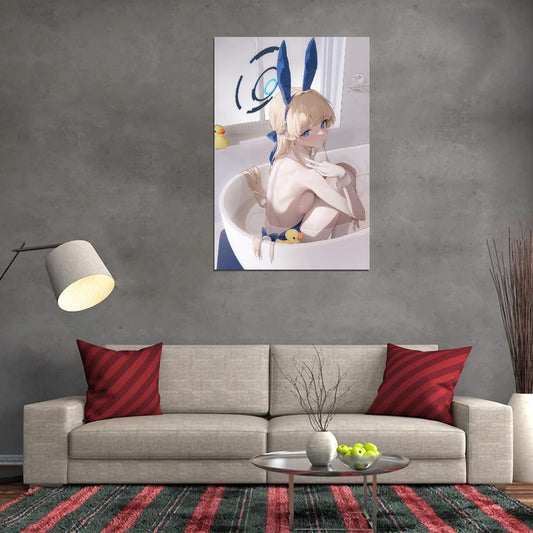 Asuma Toki Blue Archive Game Poster Japanese School Girl Cute Blonde Sexy Anime Poster Manga Art - xonomax