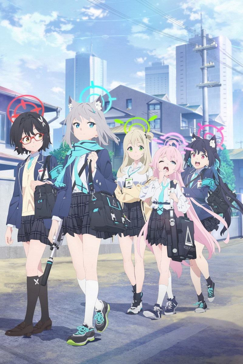 Blue Archive The Animation Video Game Anime Poster Japanese School Girl Cute Manga Art