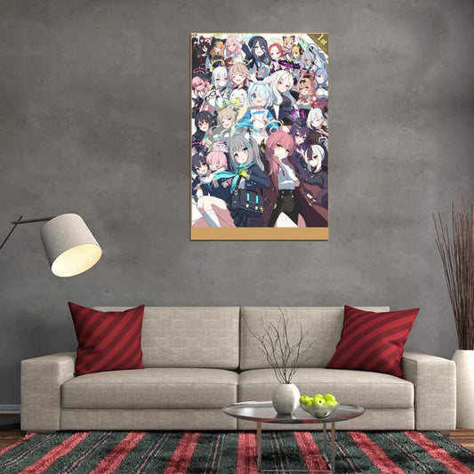 Blue Archive Video Game Anime Poster Japanese School Girl Cute Manga Art - xonomax