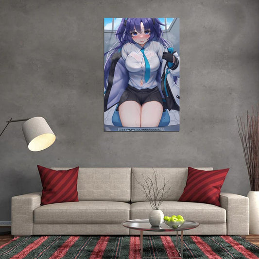 Hayase Yuuka Blue Archive Video Game Anime Poster Japanese School Girl Cute Sexy Manga Art - xonomax