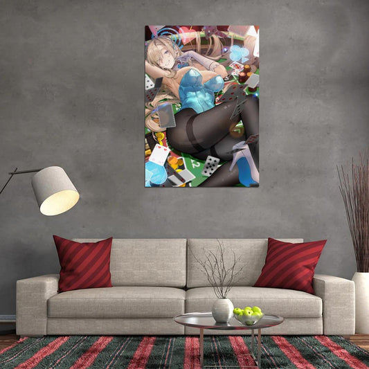 Ichinose Asuna Blue Archive Video Game Anime Poster Japanese School Girl Cute Sexy Bunny Stockings Manga Art - xonomax