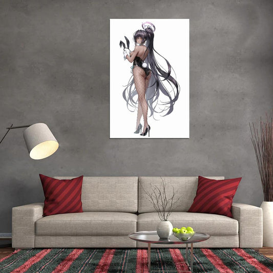 Kakudate Karin Blue Archive Video Game Anime Poster Japanese School Girl Cute Bunny Sexy Manga Art - xonomax