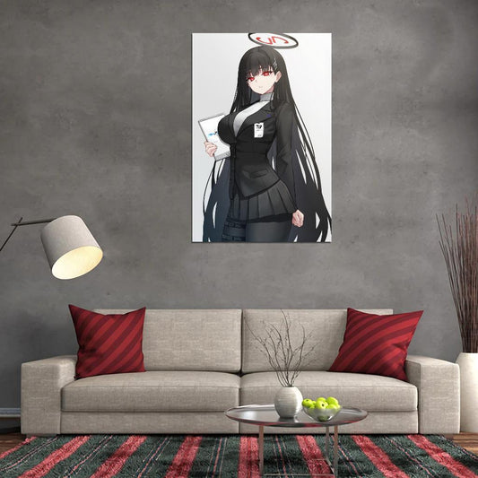 Rio Tsukatsuki Blue Archive Video Game Anime Poster Japanese School Girl Cute Busty Manga Art - xonomax