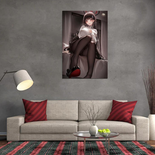 Rio Tsukatsuki Blue Archive Video Game Anime Poster Japanese School Girl Cute Sexy Feet Busty Manga Art - xonomax