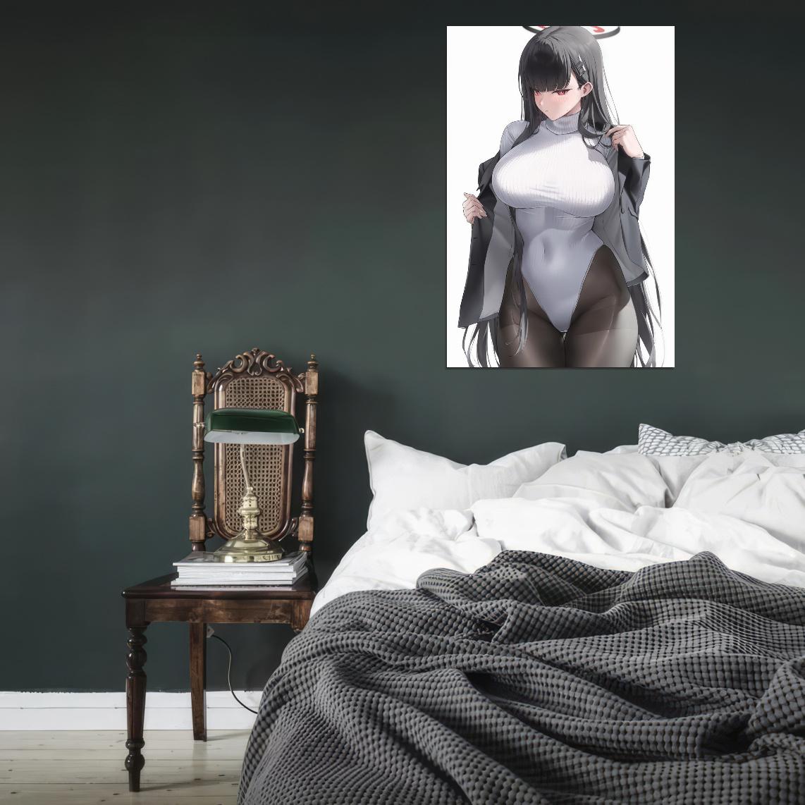 Rio Tsukatsuki Blue Archive Video Game Anime Poster Japanese School Girl Cute Sexy Hot Busty Manga Art - xonomax