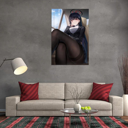 Rio Tsukatsuki Blue Archive Video Game Anime Poster Japanese School Girl Cute Sexy Legs Feet Manga Art - xonomax