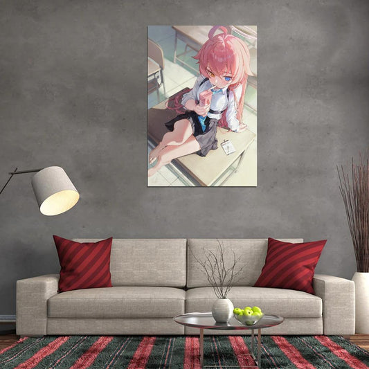 Takanashi Hoshino Blue Archive Video Game Anime Poster Japanese School Girl Cutecore Room Decor Kawaii Aesthetic Manga Art - xonomax