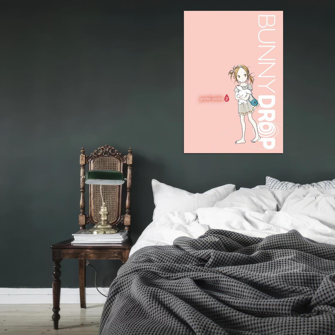 Bunny Drop Tv Series Anime Poster Japanese Cutecore Room Decor Kawaii Aesthetic Manga Art - xonomax