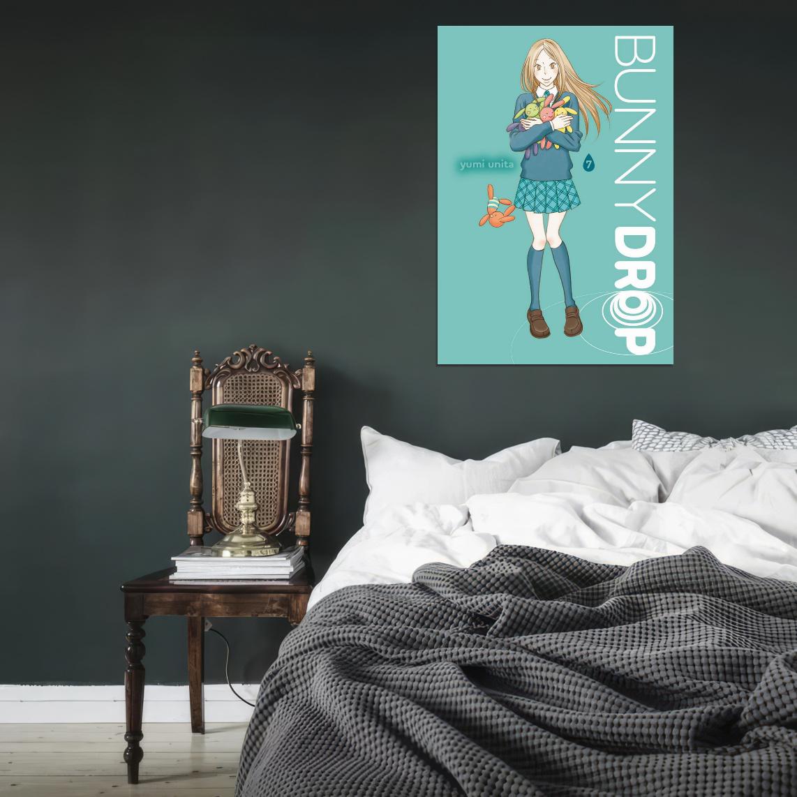 Bunny Drop Tv Series Anime Poster Japanese Cutecore Room Decor Kawaii Aesthetic Manga Art - xonomax