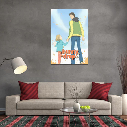Bunny Drop Tv Series Anime Poster Japanese Cutecore Room Decor Kawaii Aesthetic Manga Art - xonomax