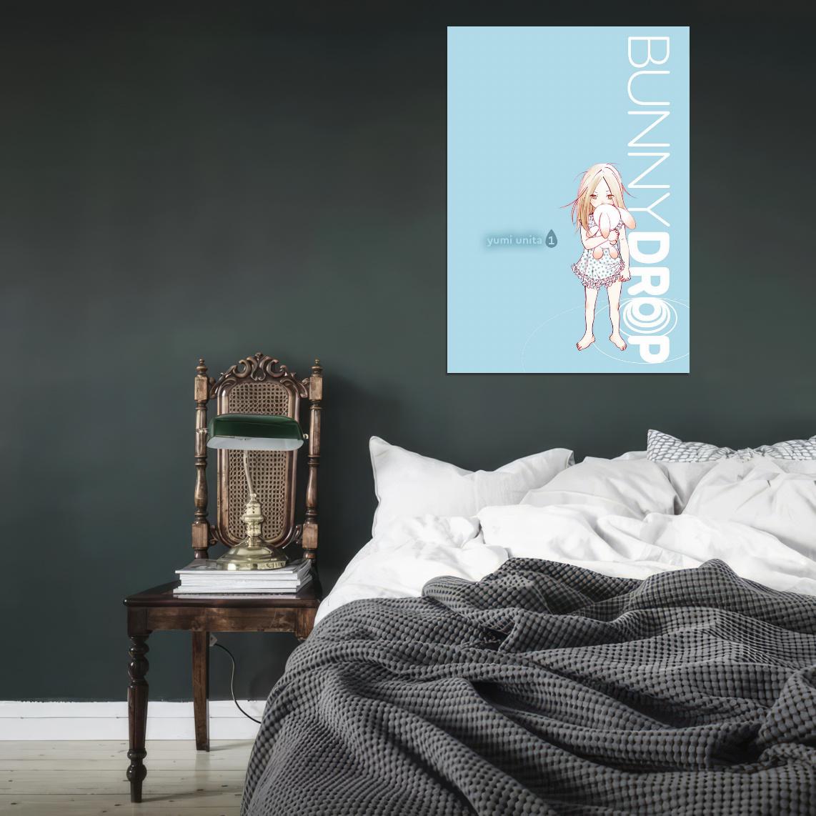 Bunny Drop Tv Series Anime Poster Japanese Cutecore Room Decor Kawaii Aesthetic Manga Art - xonomax